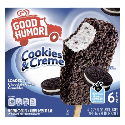 Cookies and Creme Ice Cream Bars - Good Humor - 16.5oz/6ct