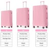 3-Piece Hardshell Luggage Set with Spinner Wheels, TSA Lock, Telescopic Handle & Corner Guards – 20"/24"/28" Lightweight Suitcases –Cuddlewood - 4 of 4