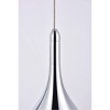 Elegant Lighting Amherst Collection LED 3-light chandelier 24in x 4in x 9in chrome finish - 3 of 4