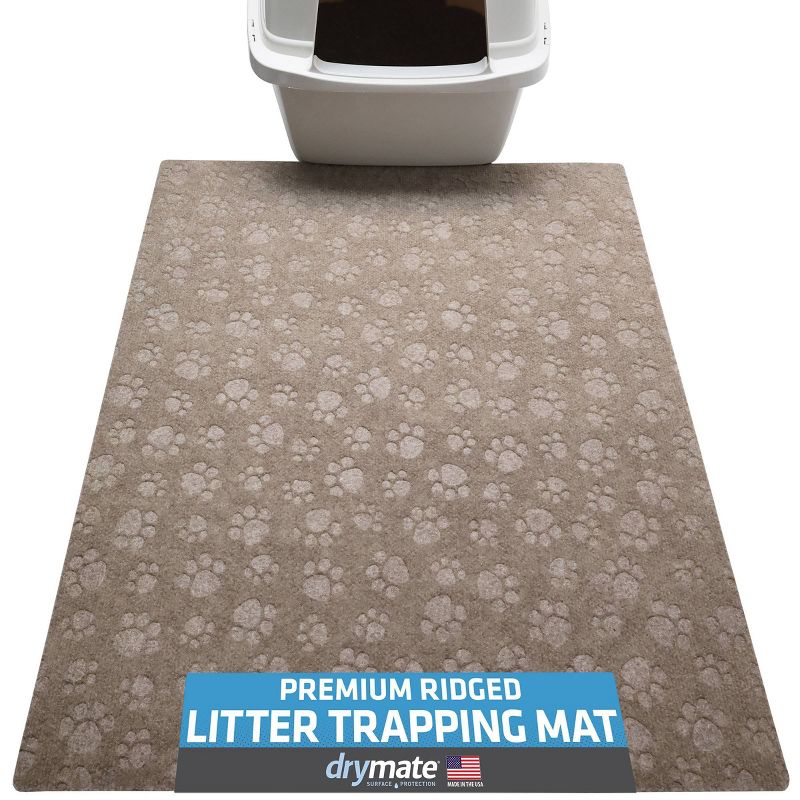 Drymate 28&#34; x 34&#34; Cat Litter Trapping Mat - Taupe, 1 of 7