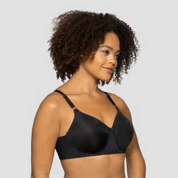Vanity Fair Womens Beauty Back Full Coverage Underwire Smoothing Bra 75345  - MIDNIGHT BLACK - 40D