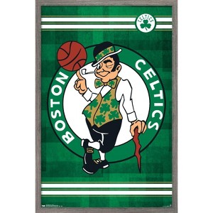 Trends International NBA Boston Celtics - Logo 14 Framed Wall Poster Prints - 1 of 4