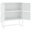 vidaXL Highboard White 31.5"x13.8"x39.4" Steel - 4 of 4