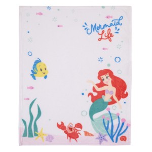 NoJo Disney Ariel The Little Mermaid White Mermaid Life Super Soft Photo Op Baby Blanket - 1 of 3