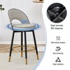 KTMBDW Bar Stools, PU Leather Swivel Barstools, Kitchen Counter Bar Stool, Kitchen Island Chairs, 2 Pcs - 2 of 4