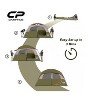 Cesicia 11 x 7 FT Red 6-Person Camping Tents with Top Rainfly, 4 Large Mesh Windows, Double Layer, Easy Set Up, Portable with Carry Bag - 3 of 4