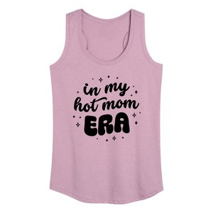 Women's - Instant Message - In My Hot Mom Era Graphic Racerback Tank - 1 of 4