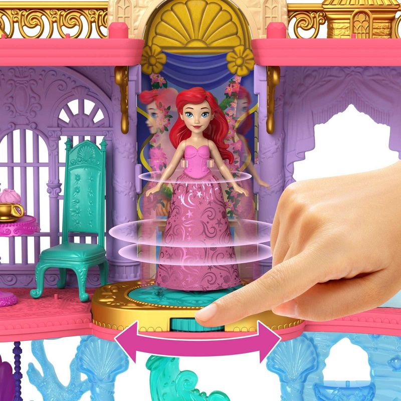 Disney Princess Ariel Stacking Castle Doll House with Small Doll, 4 of 7