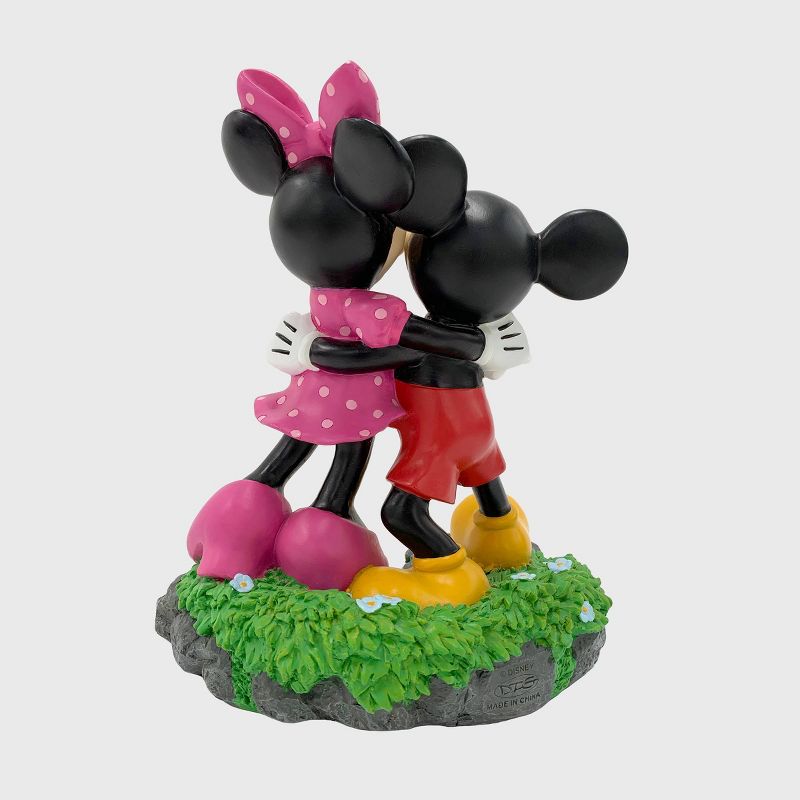 Disney 12" Mickey And Minnie Mouse Hugging Resin Statue, 4 of 6