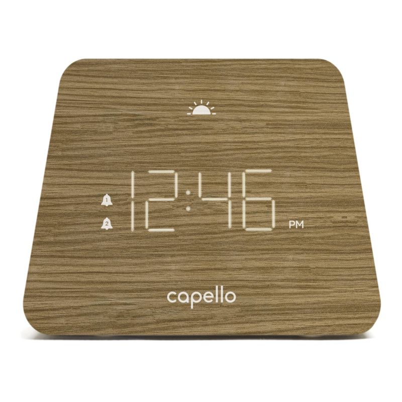 Digital Mantle Alarm Clock Lark Finish - Capello, 2 of 5