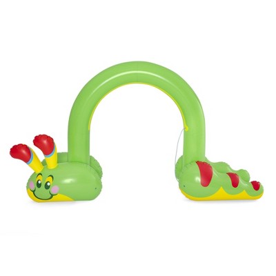 H2OGO! 52398E-BW Jumbo Inflatable Green Caterpillar Backyard Outdoor Fun Children Water Toys Sprinkler Arch for Boys and Girls, Kids Ages 2 and Up