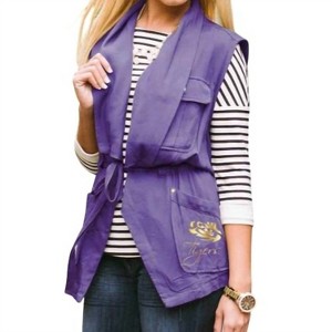 Women's LSU Logo Drawstring Vest - Gameday Couture - 1 of 1