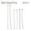 John Bead Must Have Findings Metal Silver 24ga 1.5" Ball Head Pins for Jewelry Making Findings, 76 Pieces - 4 of 4