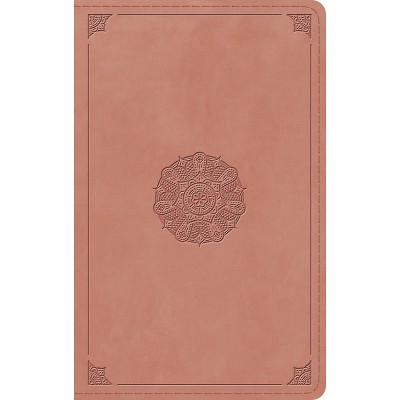 ESV Thinline Bible, Red Letter (Trutone, Blush Rose, Emblem Design) - (Leather Bound)