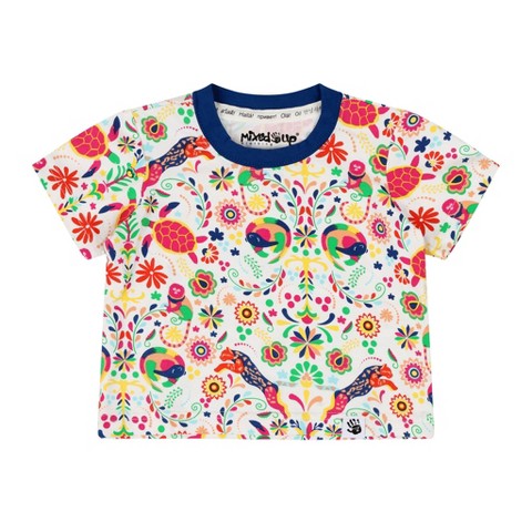 Mixed Up Clothing Kids Suave Animal Print Short Sleeve T-Shirt - Animal Arabesque - 8 M