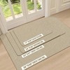 Ultra Door Indoor Entrance 17 inchx 29 inch Low - Profile Doormat Non Slip Rubber Backing Herringbone Design Beige Dirt - 2 of 4