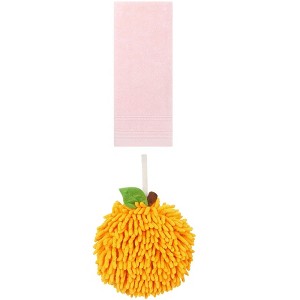REGALWOVEN Solid Soft Absorbent Hand Towels for Bathroom Kitchen 14" x 30"/6" x 6" 2 Pcs - 1 of 4