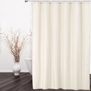 Waterproof Fabric Shower Curtain Liner with Magnets - 1 of 4