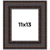 PosterPalooza | Photo Size 3.5" Wide Ornate Brown Frame - UV Acrylic, Foam Board Backing, Hanging Hardware - 2 of 4