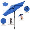 Costway 9Ft Outdoor Market Patio Table Umbrella Push Button Tilt Crank Lift Burgundy/Beige/Tan/Blue - image 4 of 4