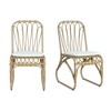 Grungis Outdoor Dining Chairs Set of 2 with Washable Cushions, PE Wicker Patio Chairs with Comfortable 1.2" Thick Pads & Adjustable Foot Pads - 4 of 4