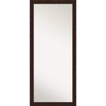 28" x 64" William Narrow Framed Full Length Floor Leaner Mirror Bronze - Amanti Art