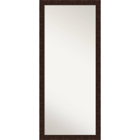 28" x 64" William Narrow Framed Full Length Floor Leaner Mirror Bronze - Amanti Art - image 1 of 4