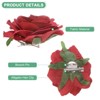 Unique Bargains Fabric Floral Wedding Party Rose Hair Clip Brooch 1 Pc - 2 of 4