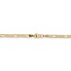 Black Bow Jewelry 3mm, 14k Yellow Gold, Open Concave Figaro Chain Bracelet - 3 of 4
