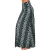 Women's Stylish Spandex Flare Maxi Skirt - Comfy Fold-Over Design Long Skirt for Effortless Style #2 - 2 of 4