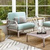 Laurel Outdoor Club Chair with Cushion - Gray/Seafoam - Lagoon - 2 of 4