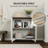 Whizmax Fluted Buffet Sideboard Cabinet with Storage, Kitchen Storage Cabinet with Adjustable Shelves, Coffee Bar Cabinet for Kitchen, Living Room - 4 of 4
