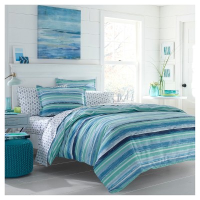 Aqua Alex Duvet Cover Set (Twin) - Poppy & Fritz