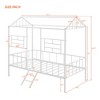 Metal Platform Bed Frame Twin Size Low Tree House Bed with Slatted Support for Toddlers Teen Boys Girls - 3 of 4