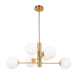 Artcraft Lighting Bonita 6 - Light Chandelier in  Brass - 1 of 4
