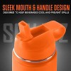 SQUATZ Neptune Series 40 Oz Steel Water Bottle - Vacuum Insulated, Leak Proof With Handle & 3 Lids 8 thumbnail image