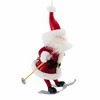 De Carlini Italian Ornaments 7.0 Inch Windy Whiskers Santa Christmas Tree Ornament , Christmas Decor Skier Skiing Mgd (1PC) - 4 of 4