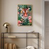 Art Remedy Tiger Hidden in Tropics Tropical Jungle Animals Wall Art Framed - 2 of 4
