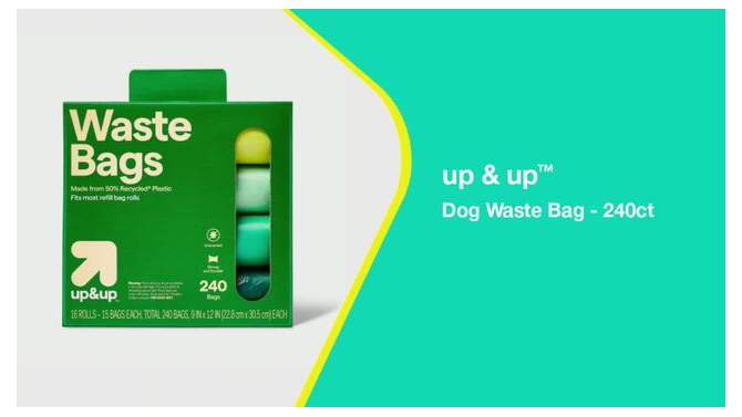 Dog Waste Bag - 240ct - up &#38; up&#8482;, 2 of 5, play video