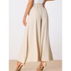 Allegra K Women's Casual High Waist Drawstring Loose Fit Pocket Wide Leg Pants - 4 of 4