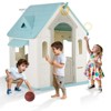 Kids Cottage Playhouse with Door, Mail Slot & Built-In Games – Indoor/Outdoor Pretend Playhouse for Toddlers & Young Children - 2 of 4