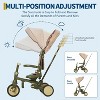 7-in-1 Foldable Baby Tricycle with Adjustable Parent Handle,Toddler Trike with Safety Harness - 3 of 4