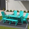 WestinTrends 6 Piece Outdoor Patio Dining Table and Armchair Dining Bench Set - 2 of 2