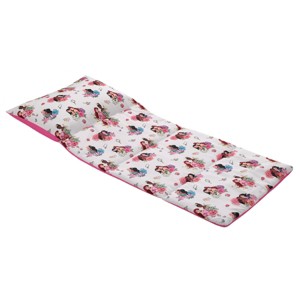 Disney Princesses Courage and Kindness Pink, Blue, and White Deluxe Easy Fold Toddler Nap Ma - 1 of 4
