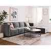 Chenille Reversible Sectional Sofa, 9-Seater Modular Sectional Sofa, U-Shape Modular Couch Storage Seats Ottomans with Chaise - 3 of 4