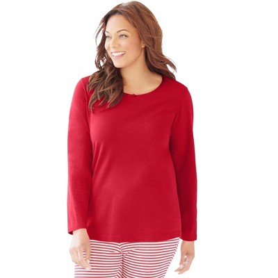 Dreams & Co. Satin Trim Sleep Tee