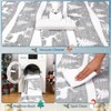 Christmas Area Rug, Reindeer Print Washable Soft Carpet with Non Slip Backing, Low Pile Stain Resistant Floor Mat for Living Room, Bedroom - 4 of 4