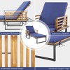 Tangkula 2 Pieces Outdoor Chaise Lounge Chair w/ 4-Position Adjustable Backrest Backyard Poolside - 4 of 4