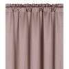 Kate Aurora Basic Faux Silk Rod Pocket Shimmery Sheer Single Window Curtain Panel - 2 of 4