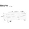 Belffin Standard Ottoman with Storage for Modular Sectional Couch - 2 of 4